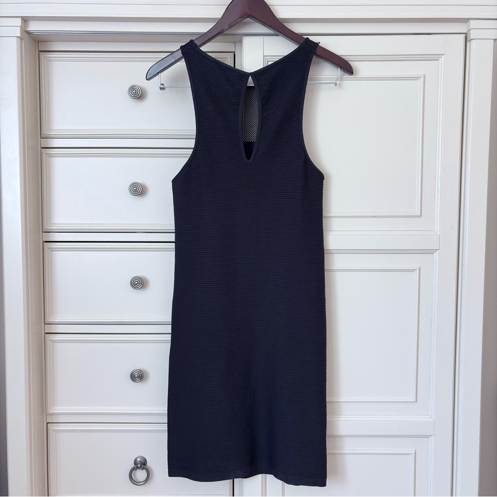 Bcbgeneration Mesh Texture Black Mini Sleeveless … - image 8